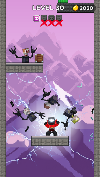 Hero Teleport: Toilet Fight - Gameplay image of android game