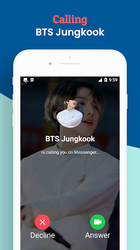 Fake Call with BTS Jungkook - Image screenshot of android app