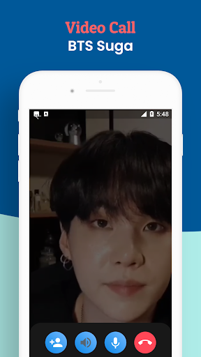 Fake Call with BTS Suga - Image screenshot of android app