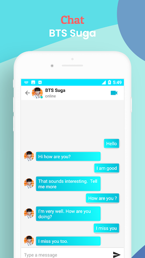 Fake Call with BTS Suga - Image screenshot of android app