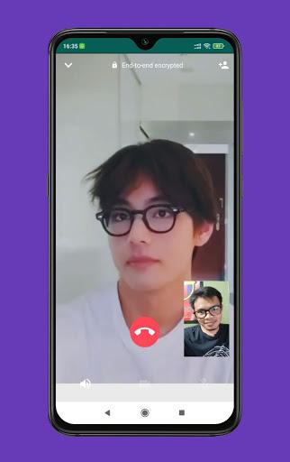 Fake Call with BTS V - Taehyung - عکس برنامه موبایلی اندروید