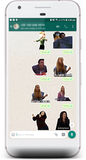 Friends TV Show Stickers for WhatsApp - Image screenshot of android app