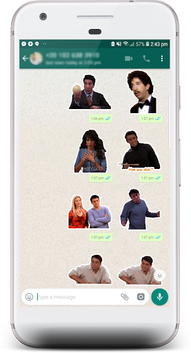 Friends TV Show Stickers for WhatsApp - Image screenshot of android app