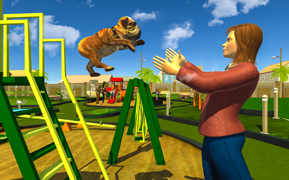 Virtual Dog Training & Tricks - Gameplay image of android game