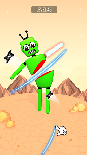 Ninja Shuriken: Throw & Slice - Gameplay image of android game