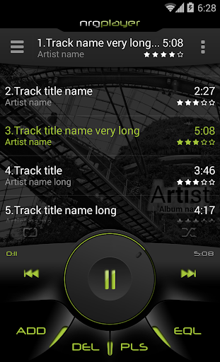 NRG Player Carbo Skin - Image screenshot of android app