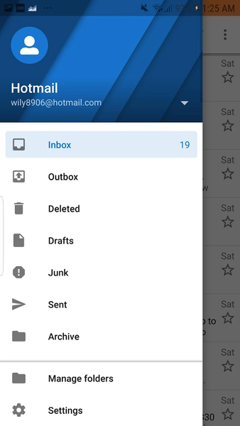 Mail for Hotmail & Outlook - Image screenshot of android app