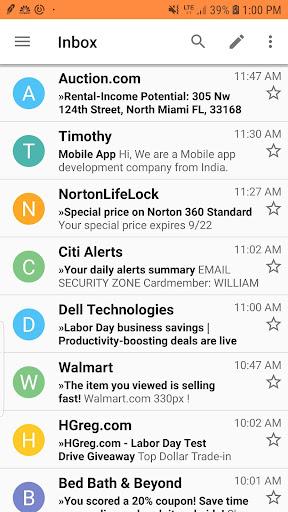 Email for Hotmail and Outlook - عکس برنامه موبایلی اندروید