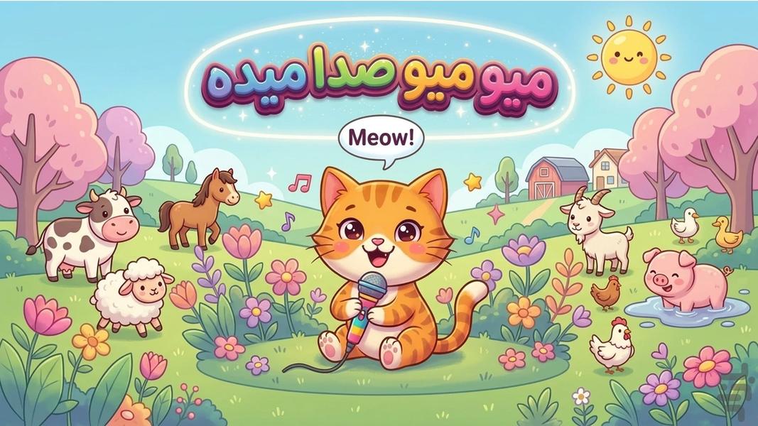 Mew Mew: Animal Sounds for Kids - Gameplay image of android game
