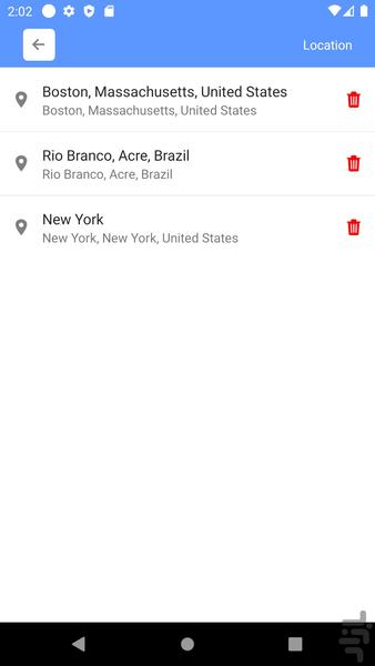 هواشناس - Image screenshot of android app