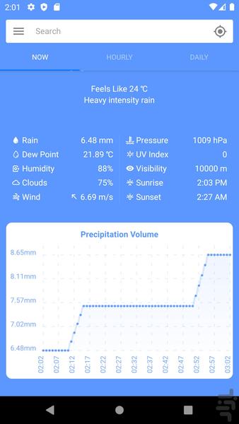 هواشناس - Image screenshot of android app