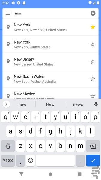 هواشناس - Image screenshot of android app