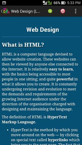 Web Design (Learn Offline) - عکس برنامه موبایلی اندروید