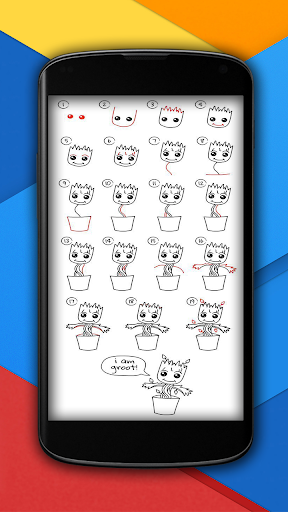 How To Draw Cartoon Characters - Image screenshot of android app