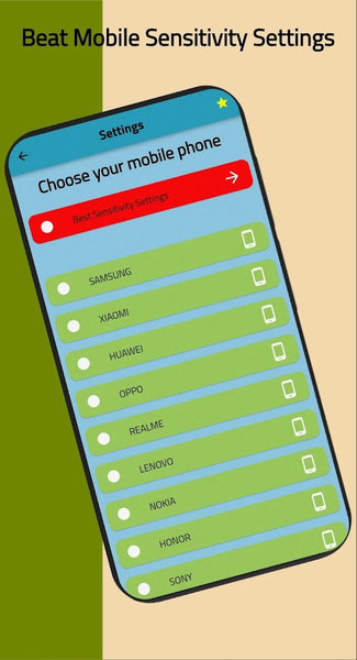 Sensitivity Tool - Image screenshot of android app