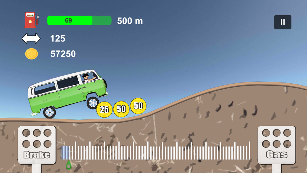 Hill Racing: Car Climb - Gameplay image of android game