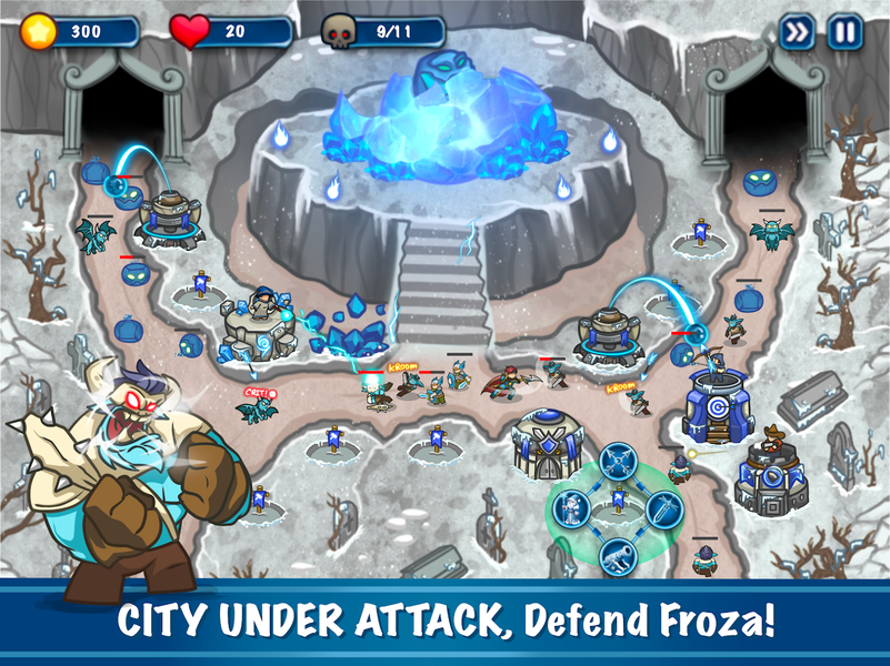 EverFrost: Tower Defense Games - Gameplay image of android game