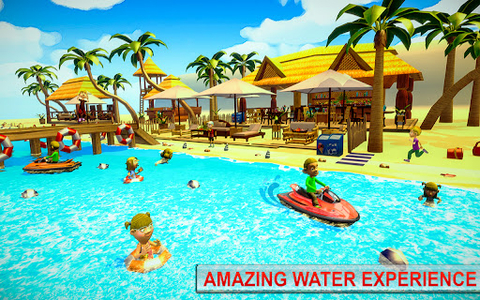 Aqua Theme Park! Water Slide Bump Race 3D - Amusement Park