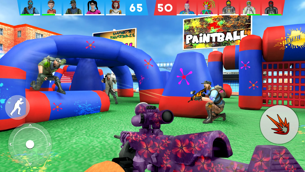 Paintball Shooting Game 3D - Gameplay image of android game