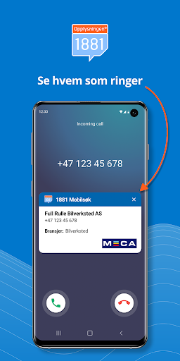 ۱۸۸۱ Mobilsøk — Hvem ringer - عکس برنامه موبایلی اندروید