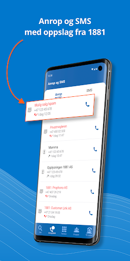 ۱۸۸۱ Mobilsøk — Hvem ringer - عکس برنامه موبایلی اندروید
