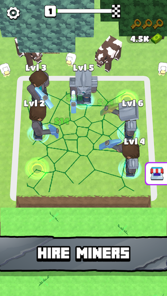 Mining Rush ۳D: Idle Games - عکس بازی موبایلی اندروید