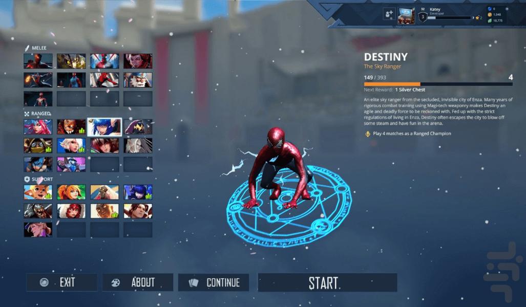 مرد عنکبوتي در جنگ ستارگان - Gameplay image of android game