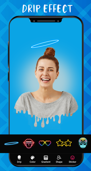 Drip Effect Photo Editor: Over - عکس برنامه موبایلی اندروید