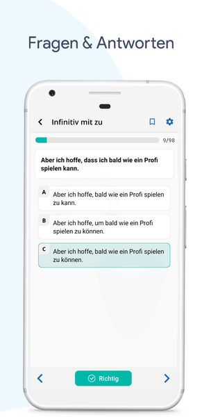 B1 German Test Learning - Image screenshot of android app