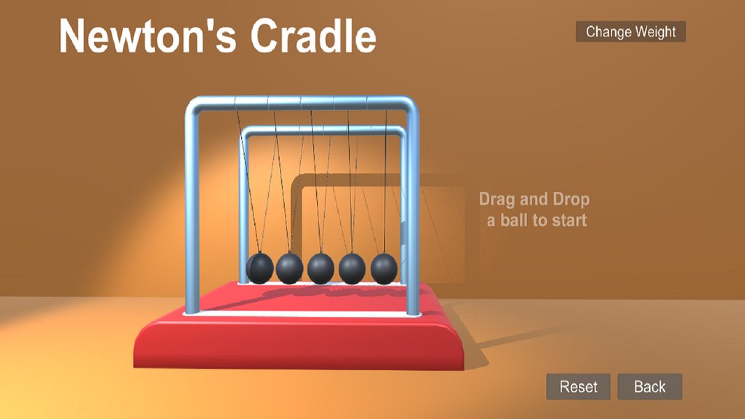 Newton's Cradle -Physics Simul - عکس برنامه موبایلی اندروید