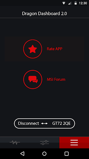 MSI Dragon Dashboard ۲.۰ - عکس برنامه موبایلی اندروید