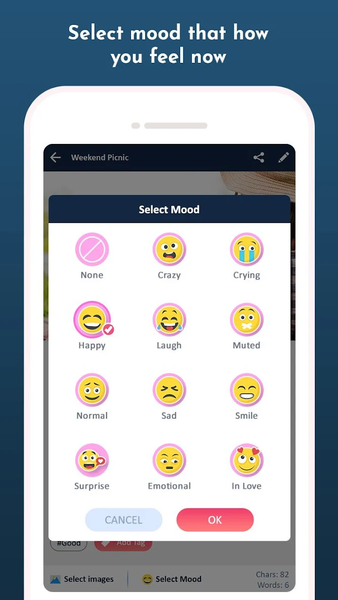 My Diary: Journal Notes & Mood - عکس برنامه موبایلی اندروید