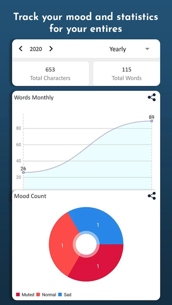 My Diary: Journal Notes & Mood - عکس برنامه موبایلی اندروید