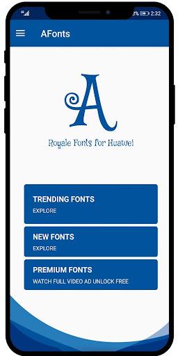 Fonts for Hauwei - AFonts - Image screenshot of android app