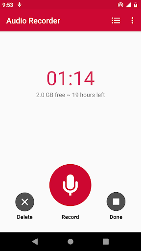 Audio Recorder - High-quality voice recorder - Image screenshot of android app