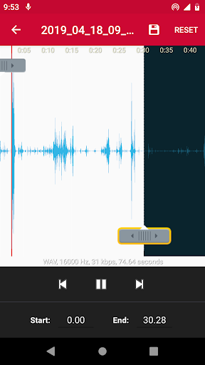 Audio Recorder - High-quality voice recorder - عکس برنامه موبایلی اندروید