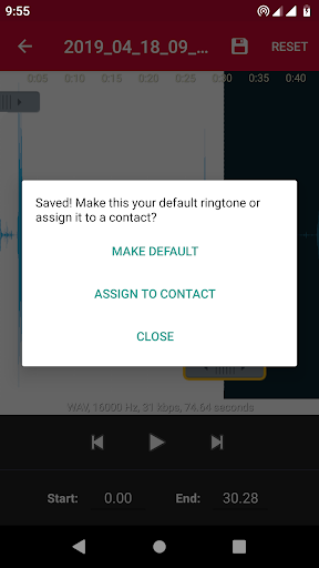 Audio Recorder - High-quality voice recorder - عکس برنامه موبایلی اندروید