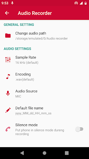 Audio Recorder - High-quality voice recorder - عکس برنامه موبایلی اندروید