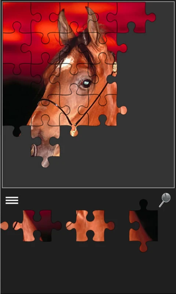 Jigsaw and memory with animals - Gameplay image of android game