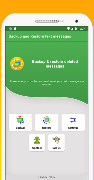 Recover deleted text messages - Image screenshot of android app