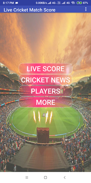 Live Cricket Match Scores - عکس برنامه موبایلی اندروید