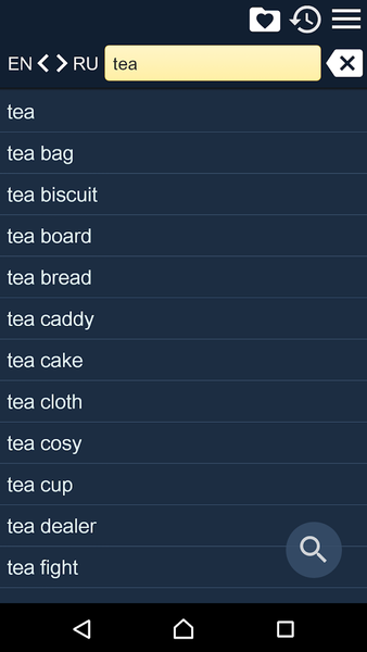 English Russian Dictionary - عکس برنامه موبایلی اندروید