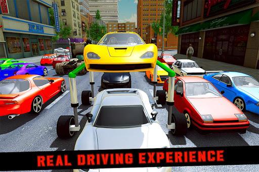 Elevated Car Racing Speed Driving Parking Game - Gameplay image of android game