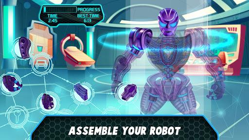 Super Hero Runner- Robot Games - Gameplay image of android game