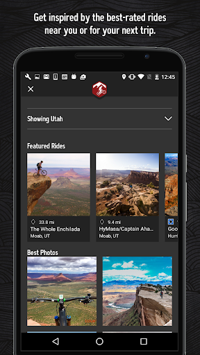 MTB Project - Image screenshot of android app