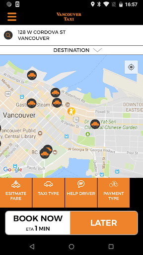 Vancouver Taxi - Image screenshot of android app