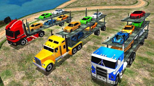 Hill Top Car Transporter - Gameplay image of android game