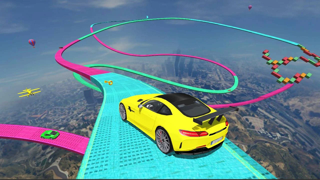 Mega Ramp Car Stunts - Gameplay image of android game
