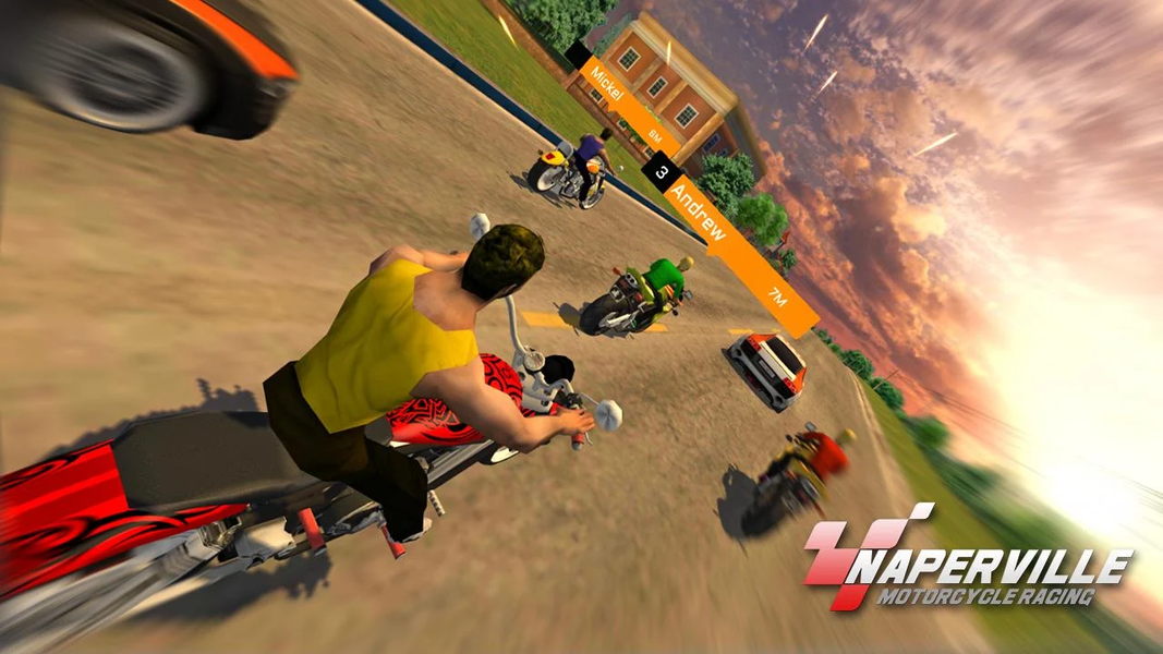 Naperville Motorcycle Racing - Gameplay image of android game