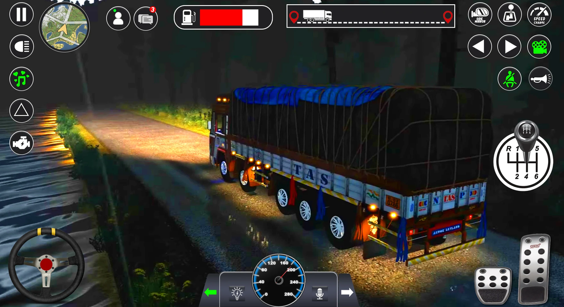 Offroad Cargo Truck Simulator - Gameplay image of android game